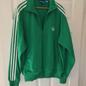 Adidas Men's Green Windbreaker Jacket XL